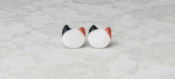 Cozy Calico Kitty Studs | Bloom & Gloom