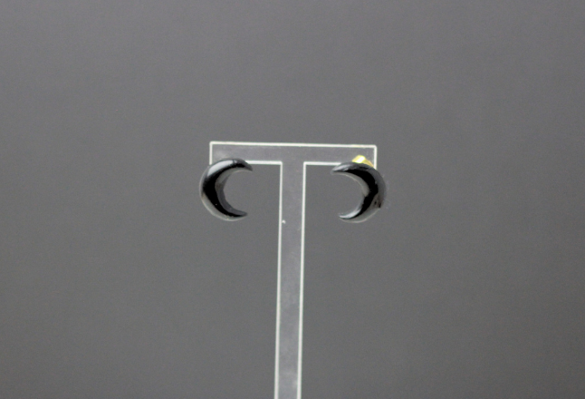 Midnight Crescent Studs | Bloom & Gloom