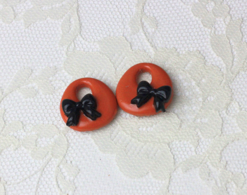 Pumpkin Spice Bow Loop Charms | Bloom & Gloom