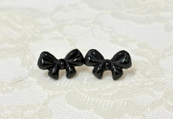 Classic Velvet Bow Studs | Bloom & Gloom
