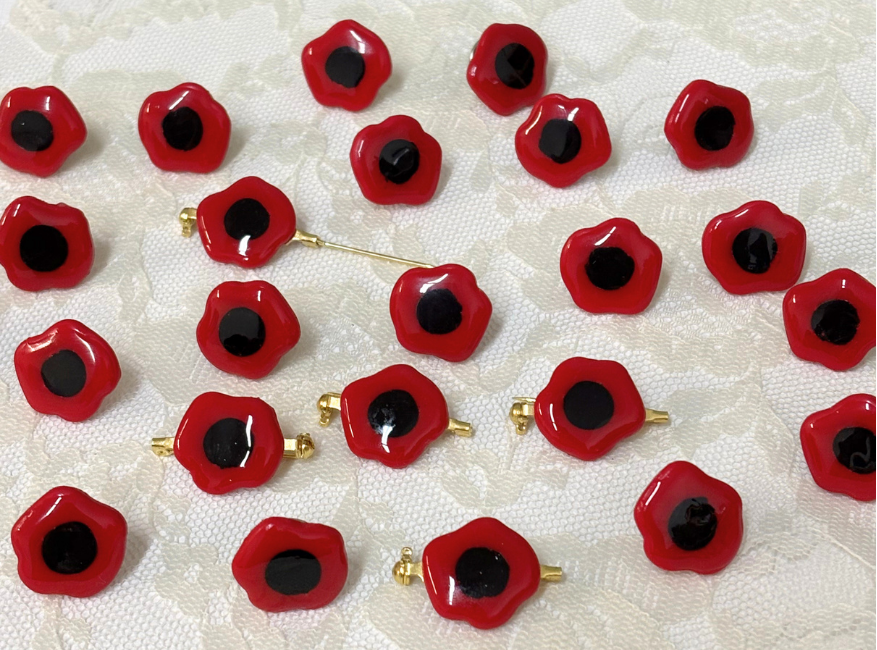 Everlasting Poppy Pins