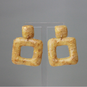 Golden Amber Marbled Dangles