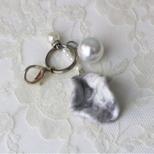 Botanical Marble Cluster Bag Charm