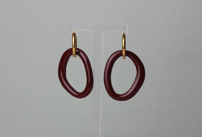 Black Forest Cherry Loop Hoop Charms