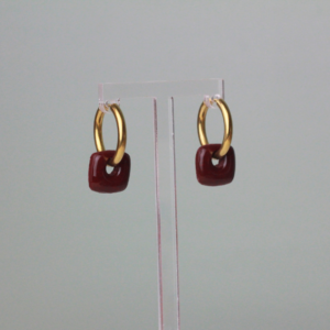 Mini Black Forest Cherry Hoop Charms