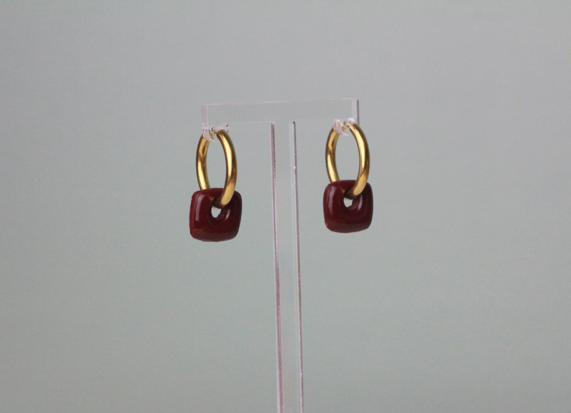 Mini Black Forest Cherry Hoop Charms